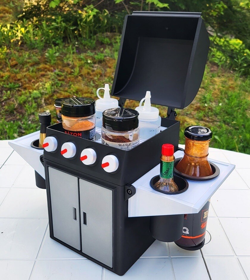 Bbq Grill Styled Condiment Holder