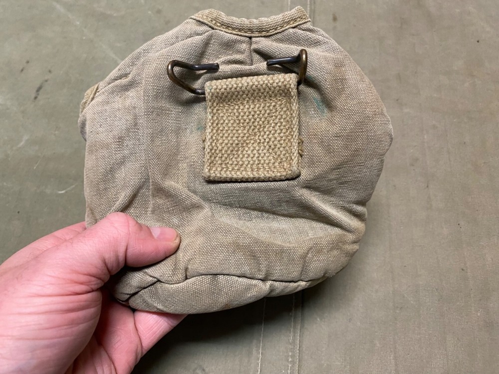 ORIGINAL WWII US ARMY INFANTRY M1942 CANTEEN COVER-OD#3