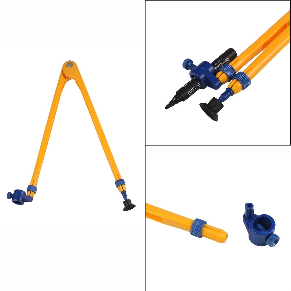 Drawing Tool Compass Plastic School Supply Ruler Set for Math Geometry Tool