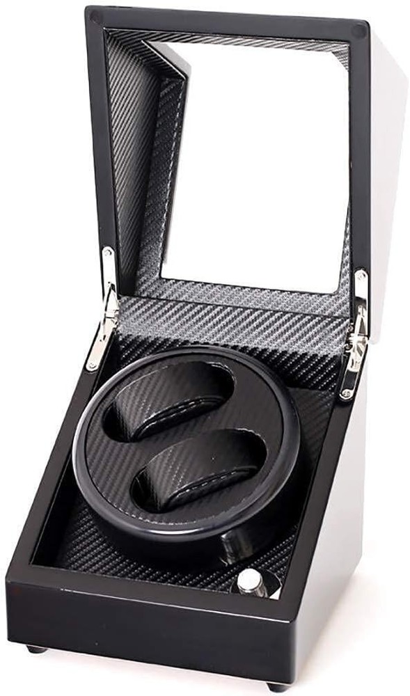 Watch Winders Automatic Mechanical Box Black Carbon Fiber Double Automatic