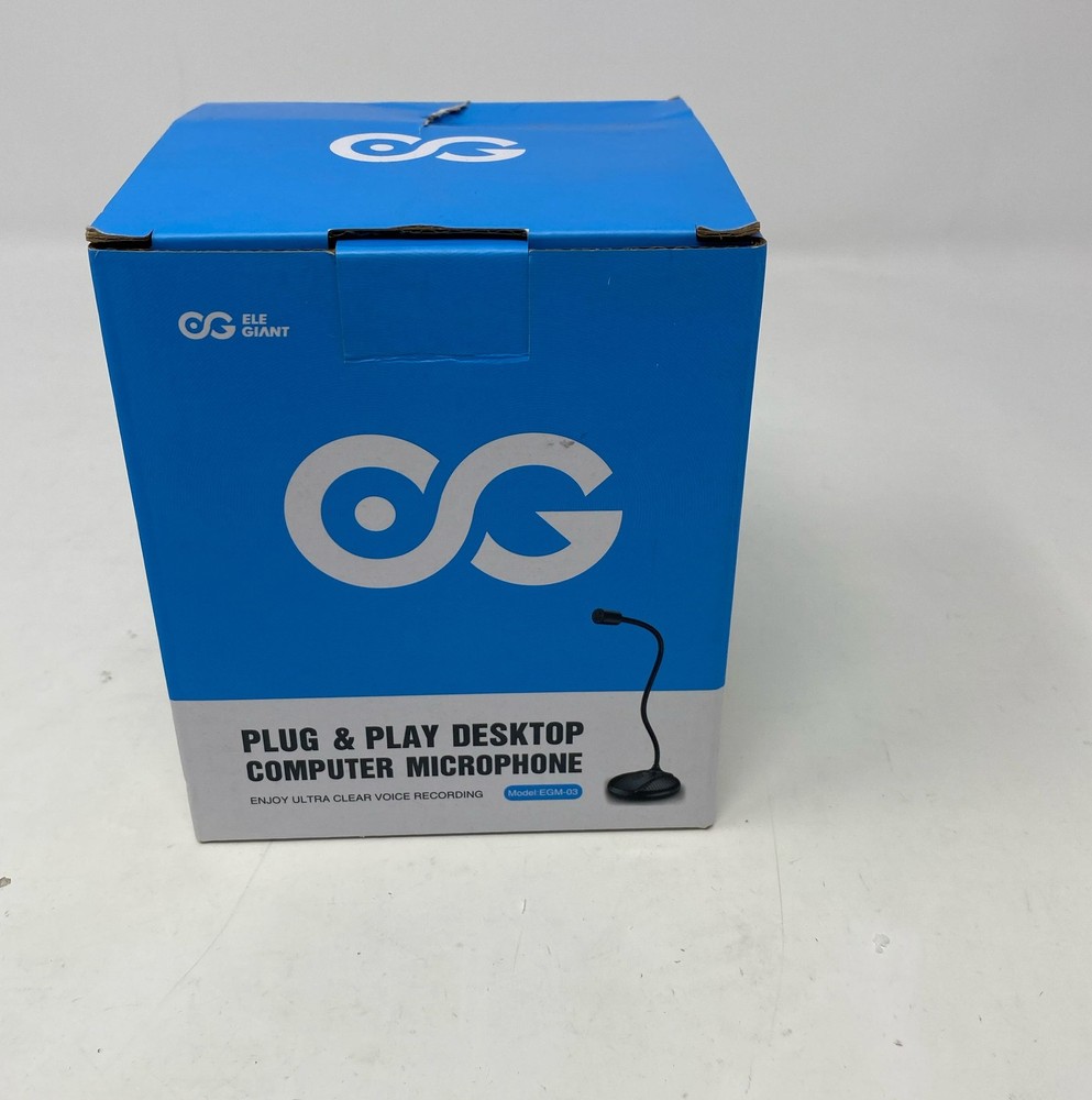 Ele Giant Plug & Play Desktop Computer Microphone for PC/Laptop EGM-03