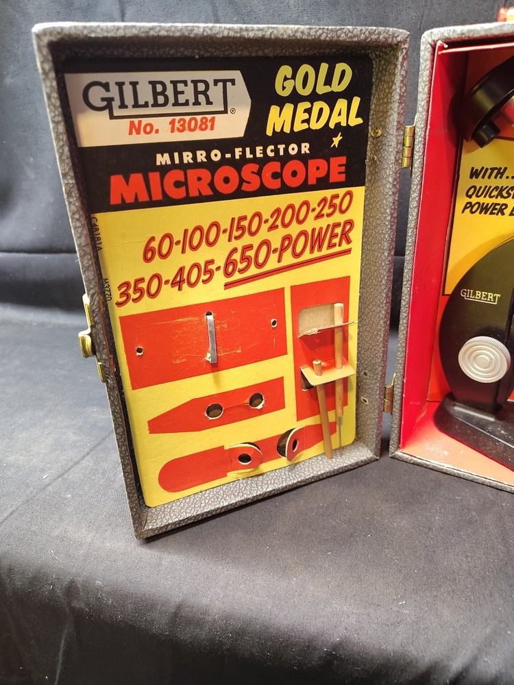 Vintage Gilbert Microscope And Lab Set