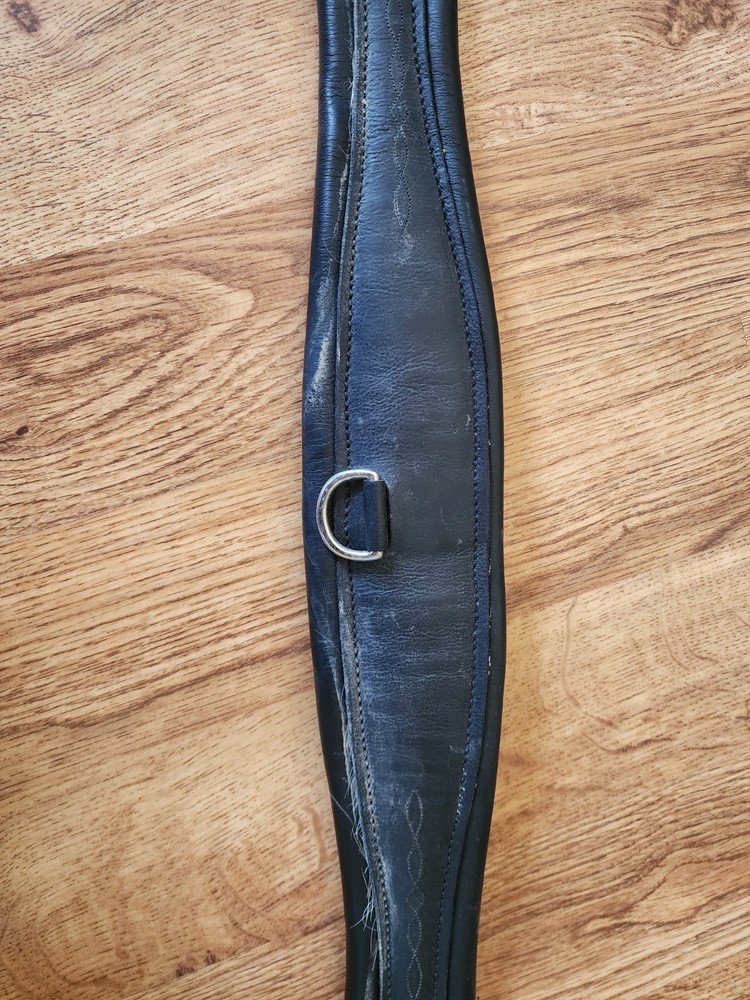 Stubben Leather Girth, Black, 105CM/42"
