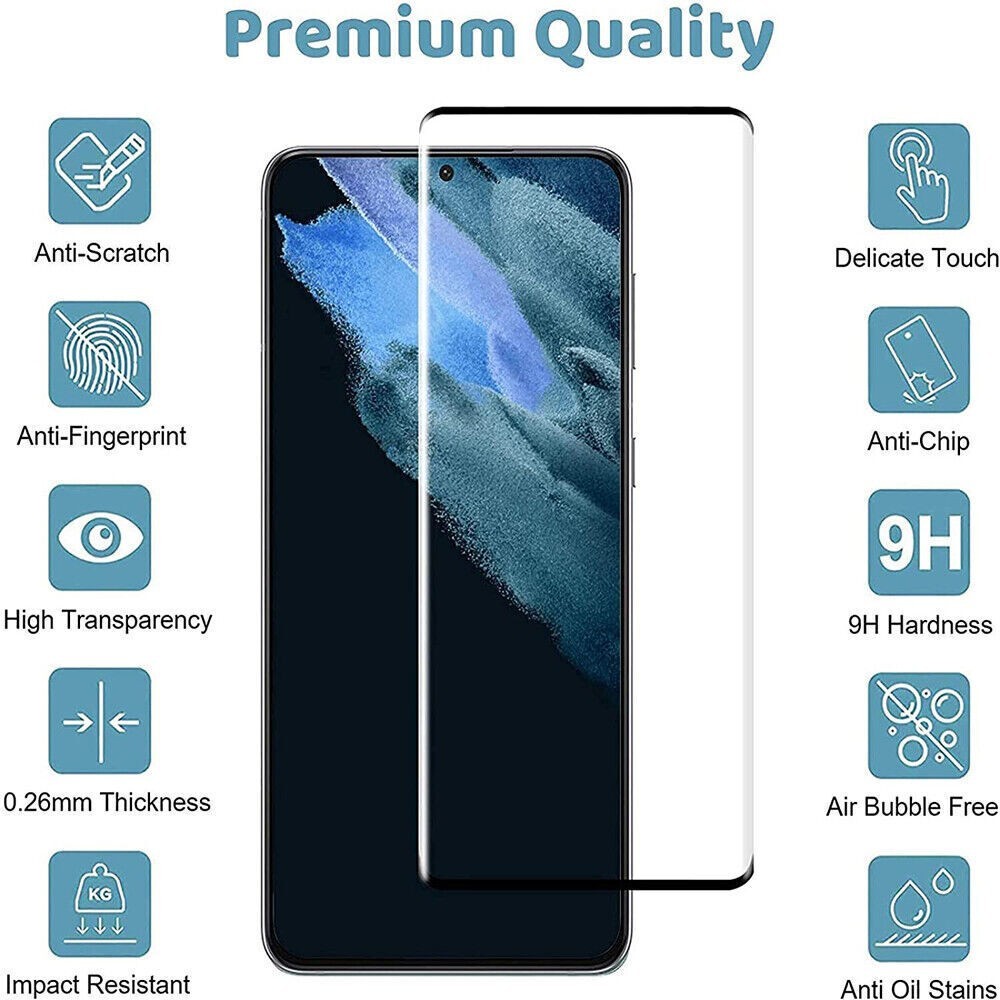 4X For Samsung Galaxy S25 S24 S23 S22 S21 S20+ Screen Protector Tempered Glass