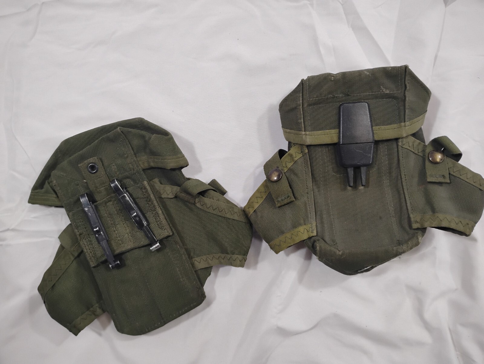 2 - US Military Alice Magazine Pouch LC1 Small Arms Ammo Case 30 LCI Mag Green