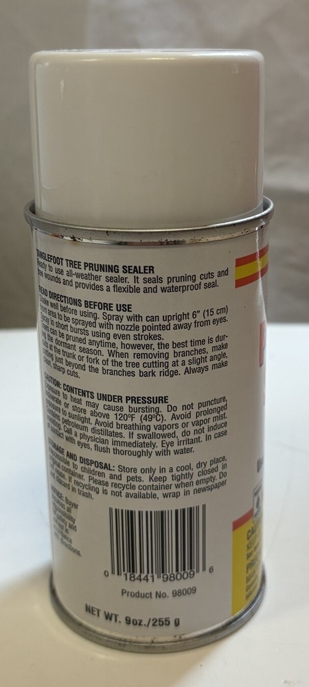 2 Tanglefoot Tree Pruning Sealer 9oz. Spray Cans For Pruning Cuts Tree Injuries