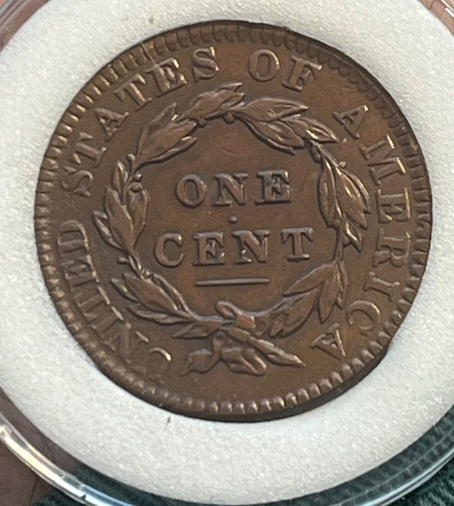 1834 Coronet head large cent , Nice & scarce