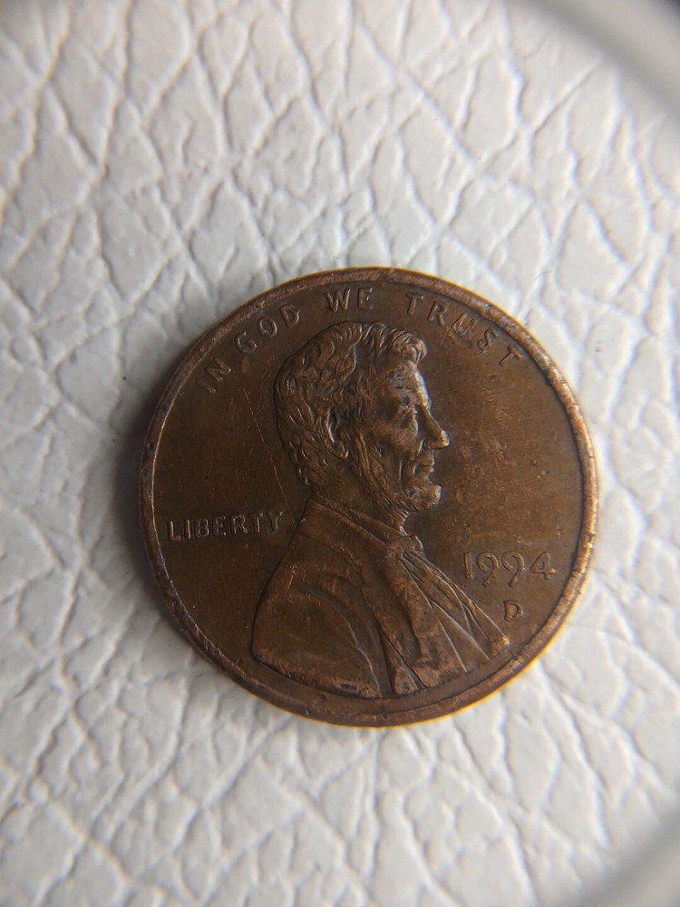 1994 Red Brown Penny With AM Error