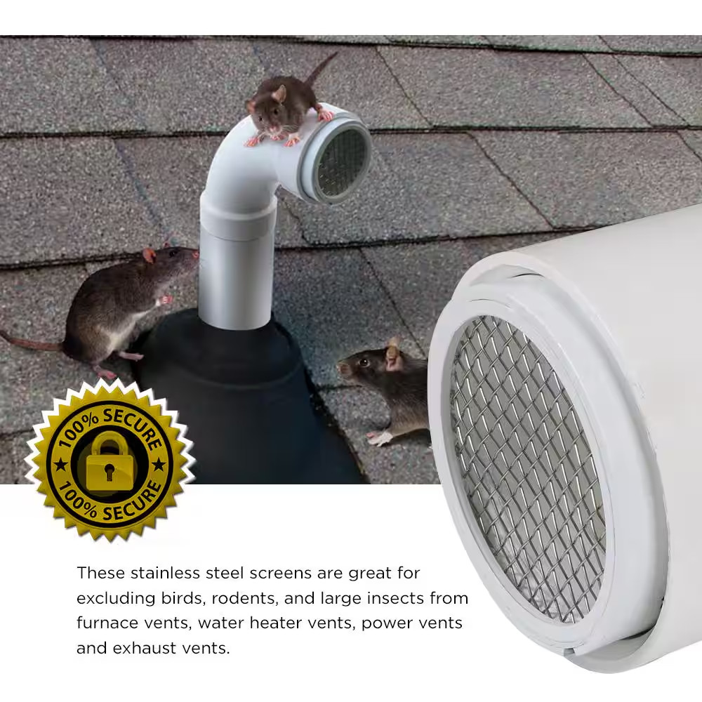 6 In. Termination Vent Cap With Condensation Drain