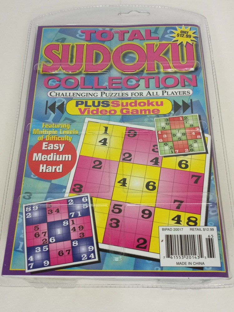 NEW TOTAL SUDOKU COLLECTION "CHALLENGING PUZZLES" NO Internet Required
