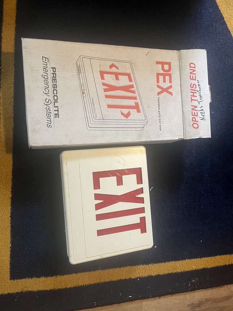 Pex Exit sign