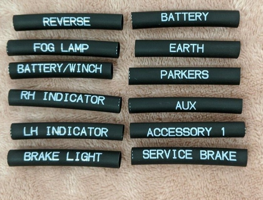 Wiring Labels : 2 KITS Heatshrink VALUE PACK!
