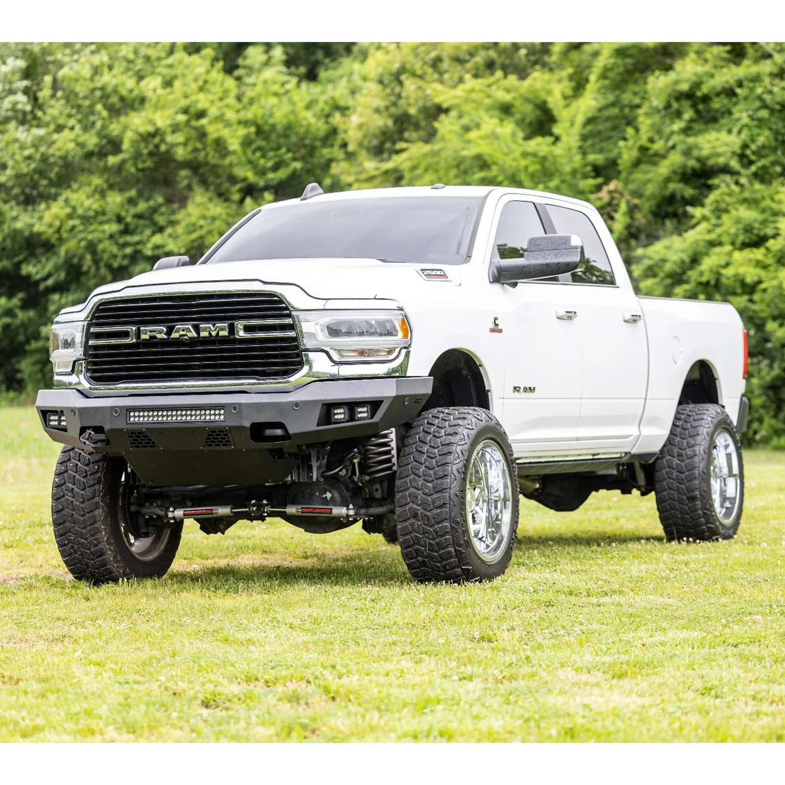 Rough Country N3 Dual Steering Stabilizer for Ram 2500 3500 4WD 2.5" Front Lift
