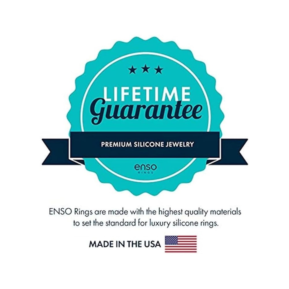 Elements Luxe Classic Thin Silicone Ring Comfortable and Flexible Design 4....