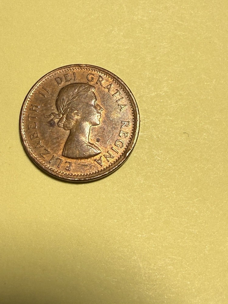 1962 Canada Penny -Rd -Circulated- Looking Coin