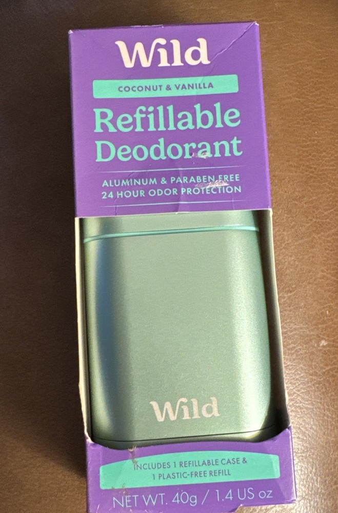 Wild Refillable Deodorant Starter Kit Pink Case Cherry Blossom