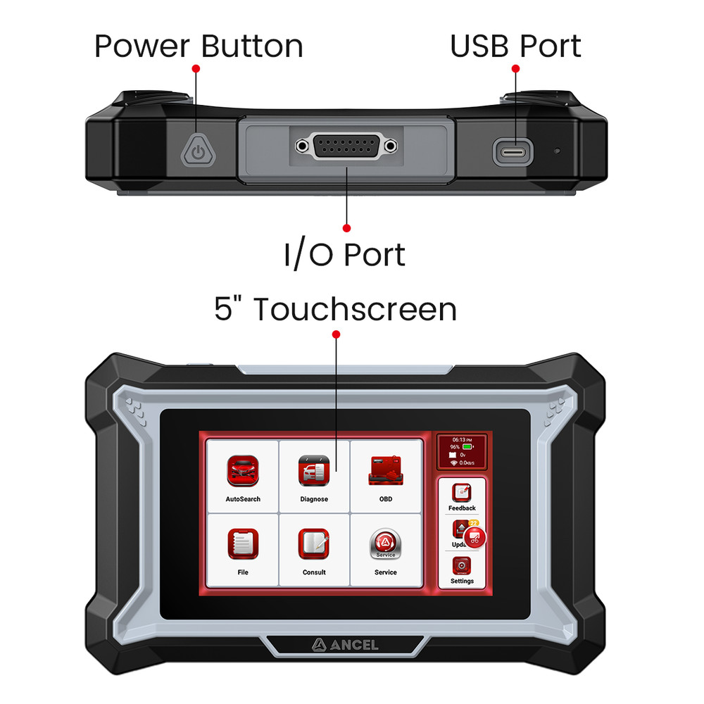 ANCEL DS100 OBD2 Scanner Check Engine Code Lifetime Free Update Brake Reset Test