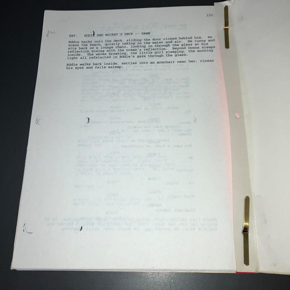 HURLYBURLY (3/1/96) David Rabe First Draft / Agency Script + COA!