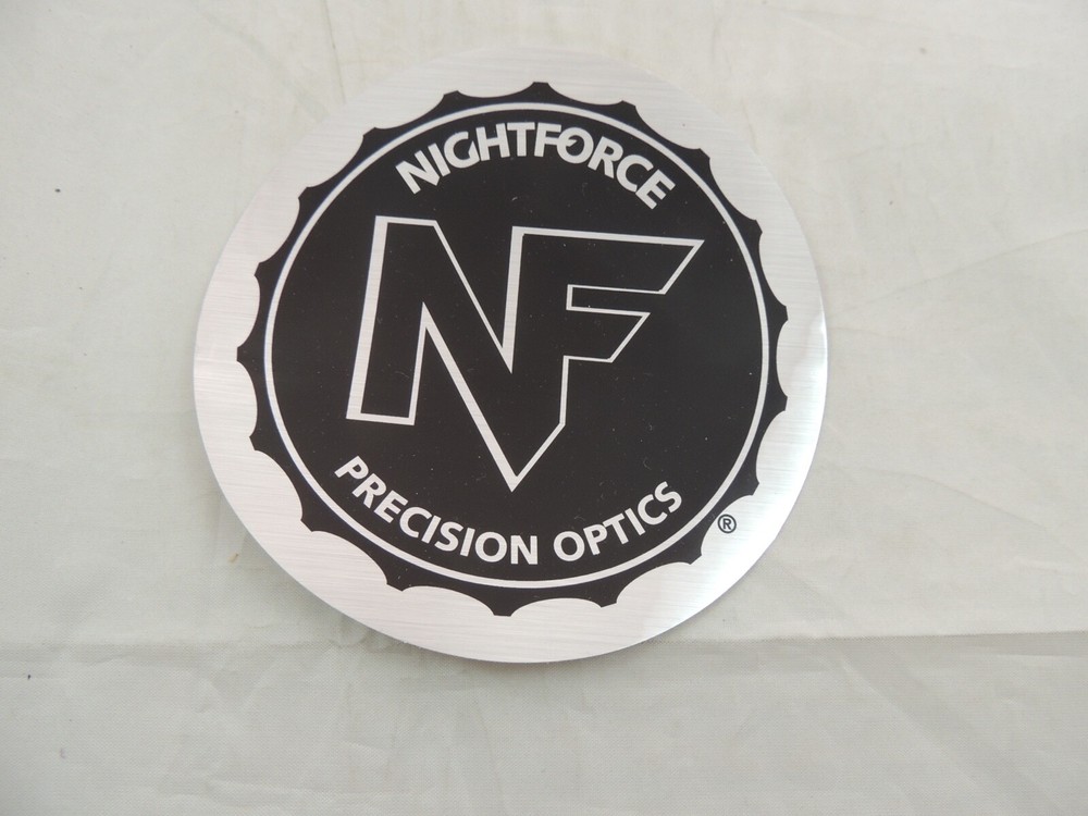 Nightforce Precision Optics Sticker Decal Black Silver 5"