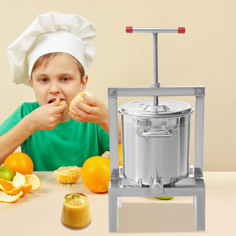 2.6gal Fruit Wine Cider Press Grapes Crusher Juice Maker Juicer Making