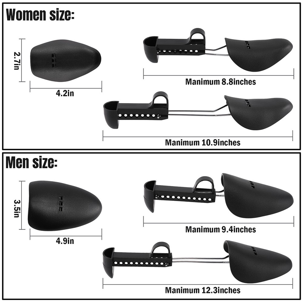 1 Pairs Plastic Adjustable Shoe Boot Tree Shaper Stretcher Keeper Support