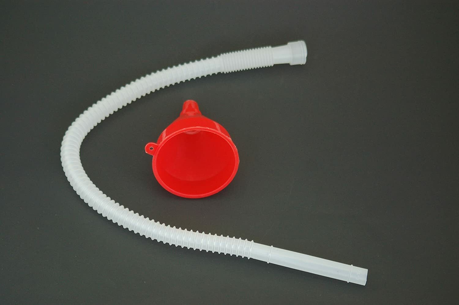 26" LONG FLEXIBLE PLASTIC FUNNEL Transmission Filler USA Stock Gas Oil Hose Tube