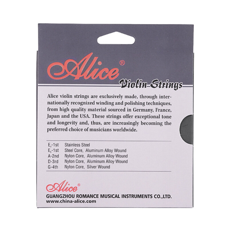 5 Sets Alice A708 Professional Violin Strings 5-string Set E-1a E-1b A-2 D-3 G-4