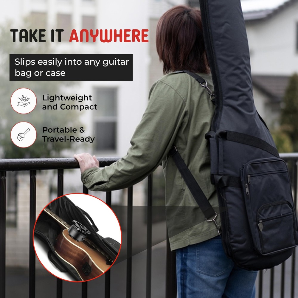 Guitar Phone Mount HandsFree Holder with Vacuum Suction for Tutorials & Tabs