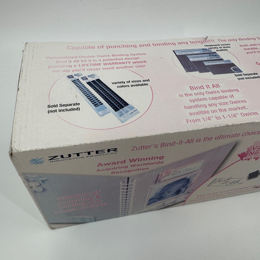 Zutter Bind It All Version 2.0 Original Wire Binding System + Wires Bundle