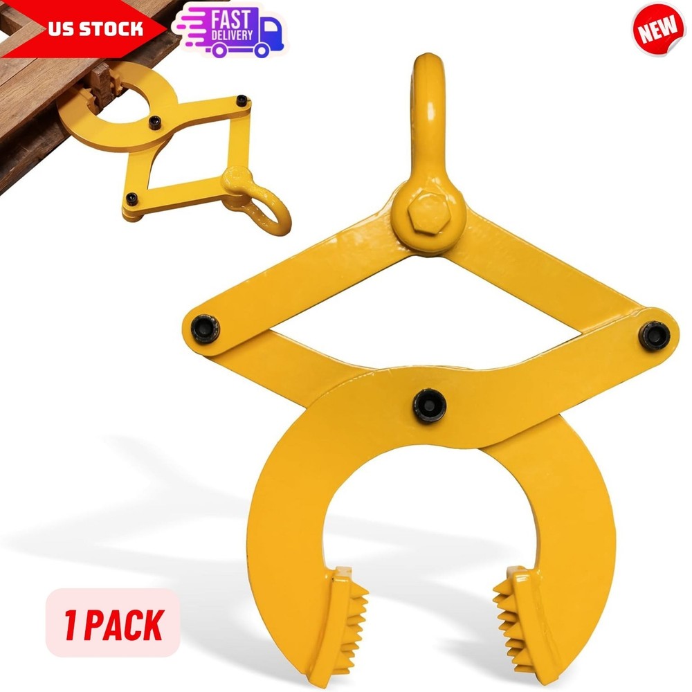 Pallet Puller Clamp Grabber Hook, 6,000 lb pound Pulling Capacity for Forklift