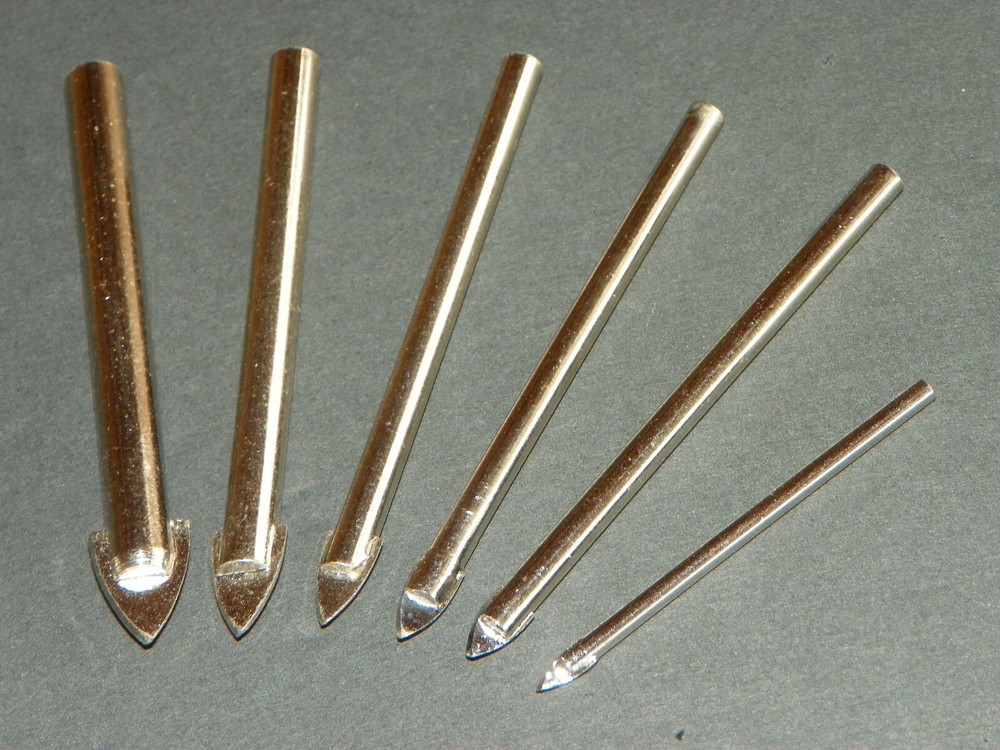 Carbide Glass and Ceramic Drill Bit 6-pc. Set