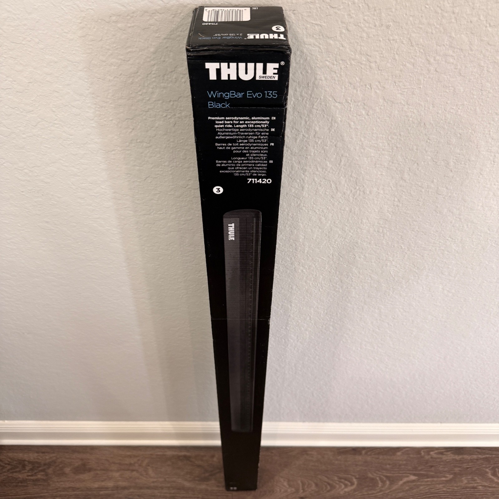 Thule WingBar Evo 135 cm Roof Bars 711420 (53" inches / 2 Pack) Color: Black
