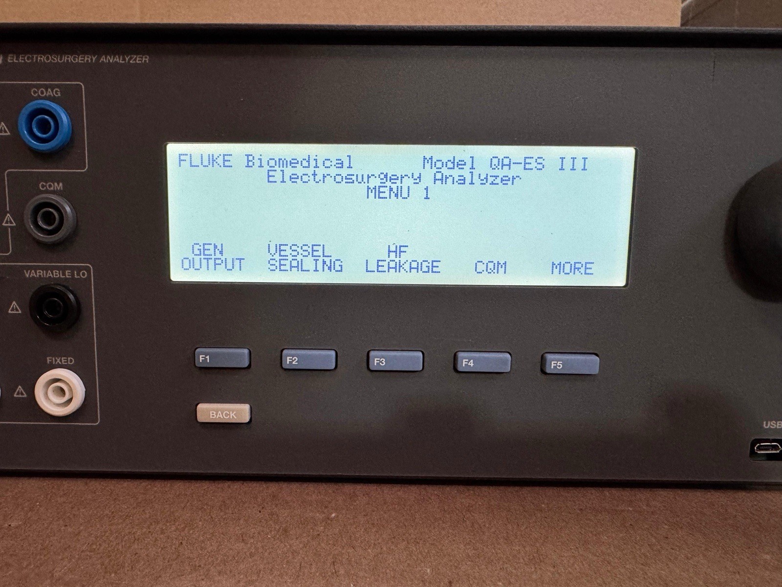 Fluke QA-ES III Electrosurgical Tester and Analyzer, come with Pelican 1607