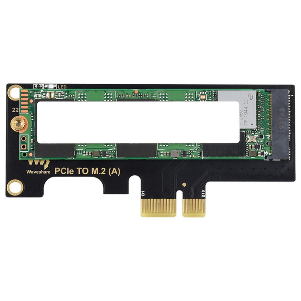 PCIe to M.2 Adapter Card with LED Light for Raspberry Pi RPI Compute Module 4 c