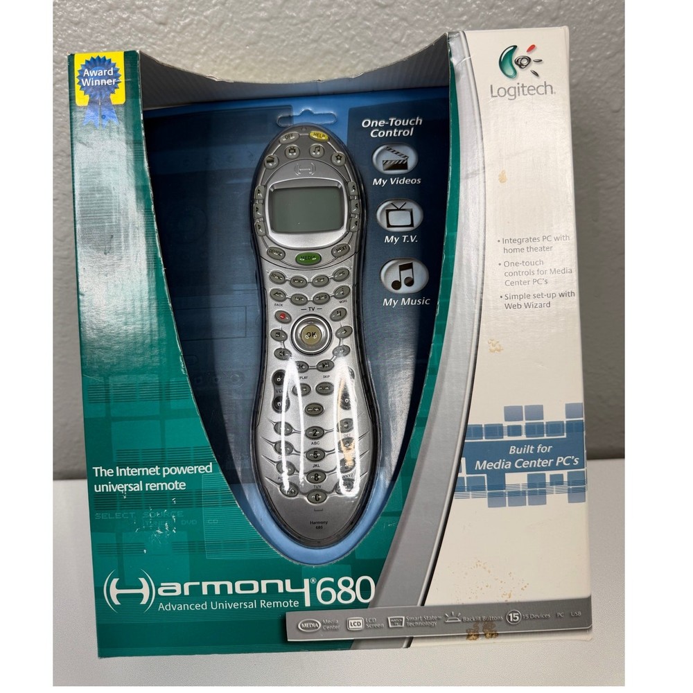 Logitech Harmony 680 Advanced Universal Remote / New In Box