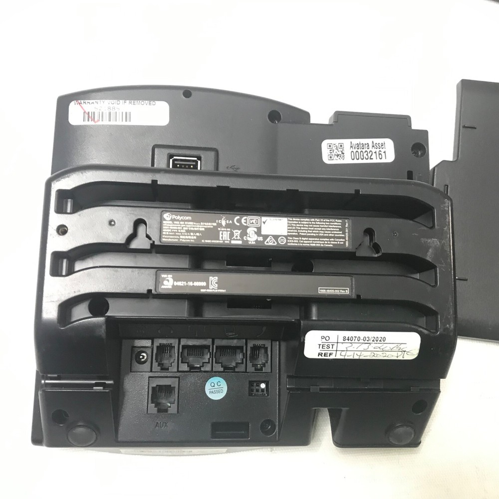 Polycom VVX 401 Corded 12 Line PoE Phone System