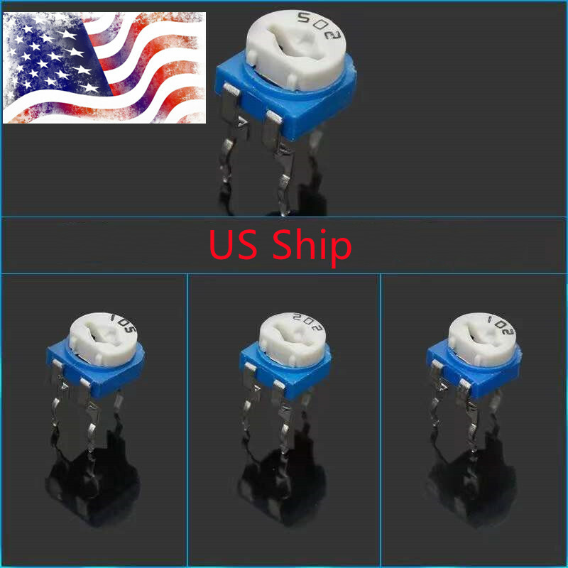 5pcs 13 Values RM065 Potentiometer Trimpot Variable Resistor Assortment US Ship