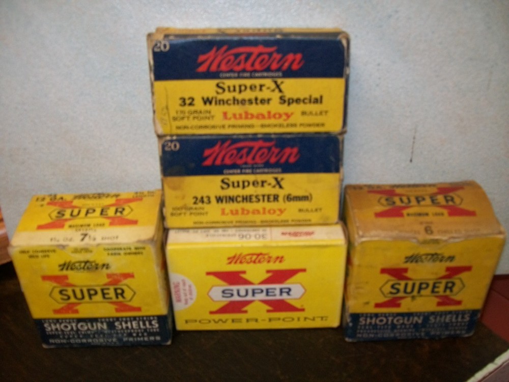 VINTAGE Western  EMPTY misc cartridge boxes