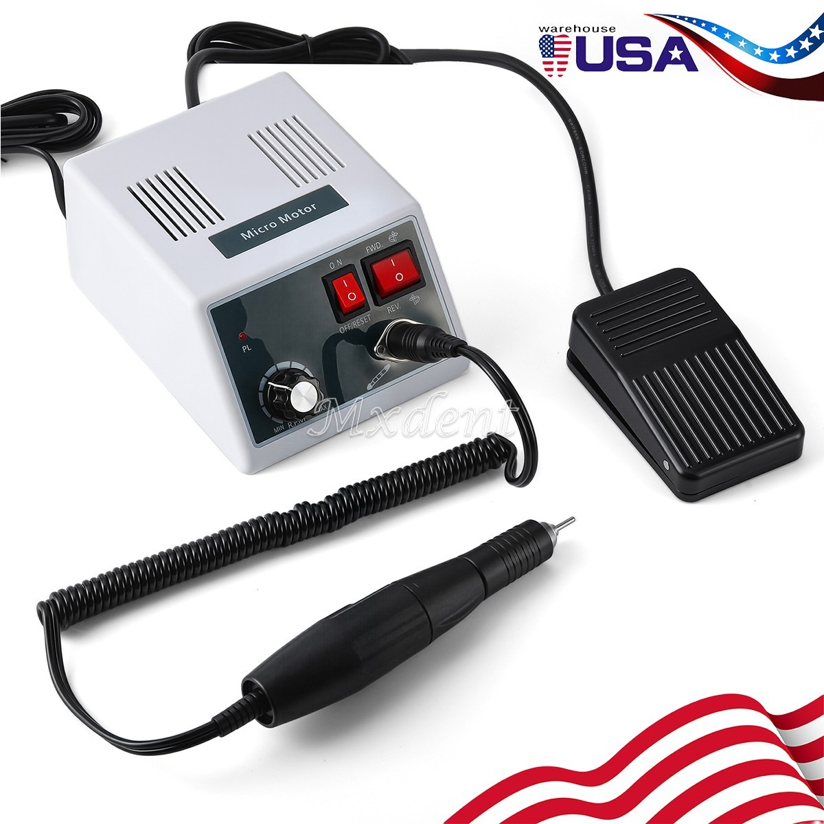 Dental Electric Micromotor Nail Drill 35K RPM Motor Polishing Carving Handpiece