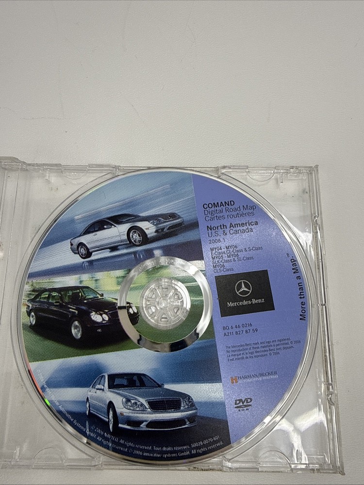 2004 2005 2006 Mercedes E320 E350 E500 E55 AMG Navigation DVD U.S Canada Map OEM