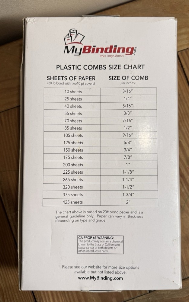 Large Lot Of Binding Material- Plastic Binding Combs, Covers Various Sizes