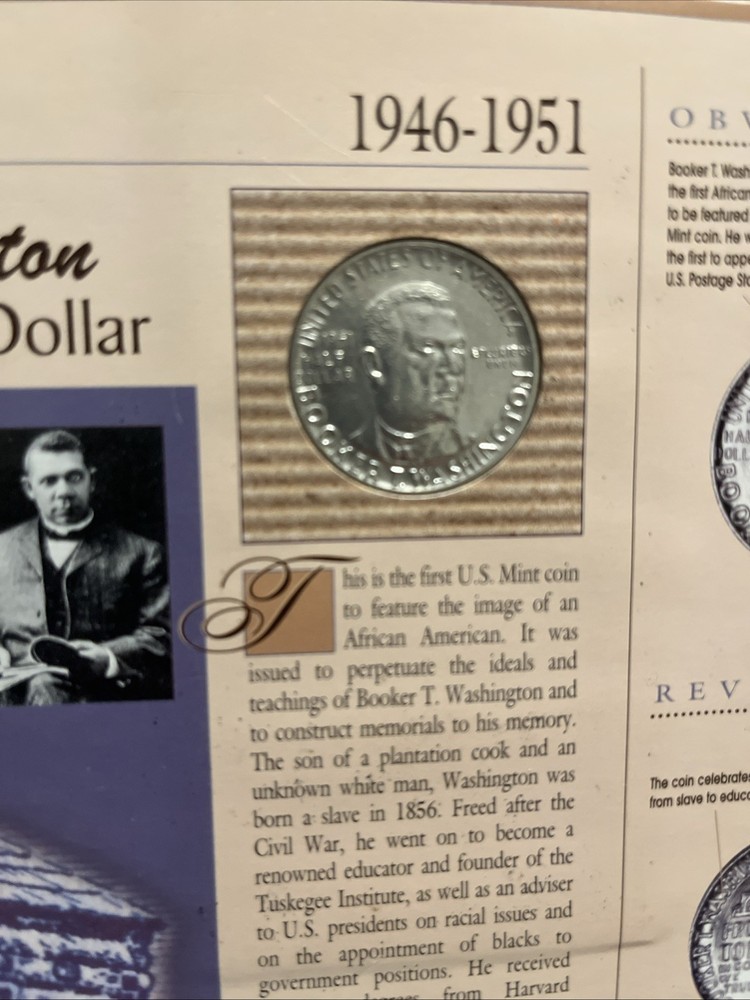 1951 90% Silver Booker T Half Dollar