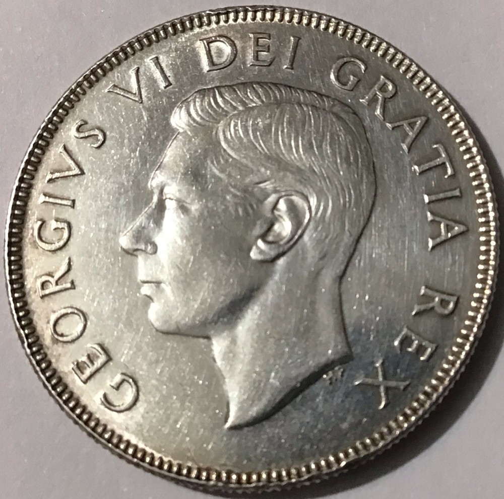 1948 Canada 50 Cents Silver