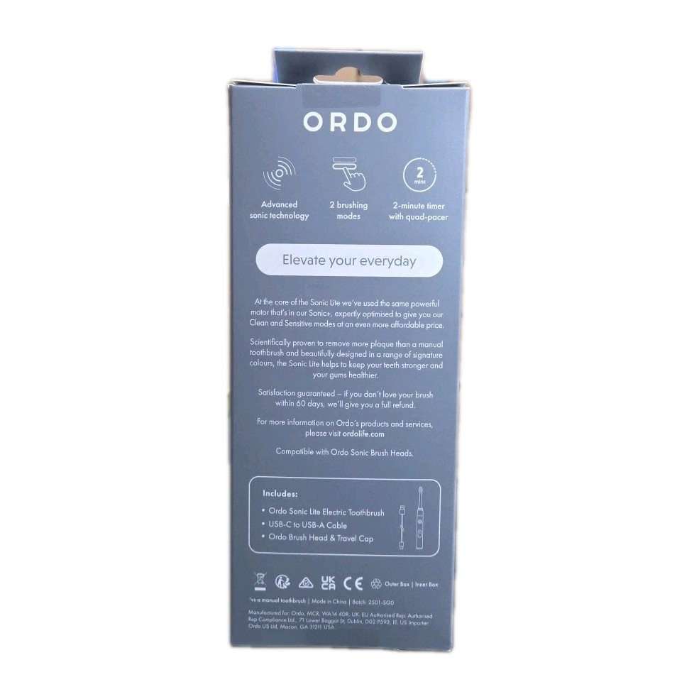 ORDO Sonic Lite Electric Toothbrush - Stone