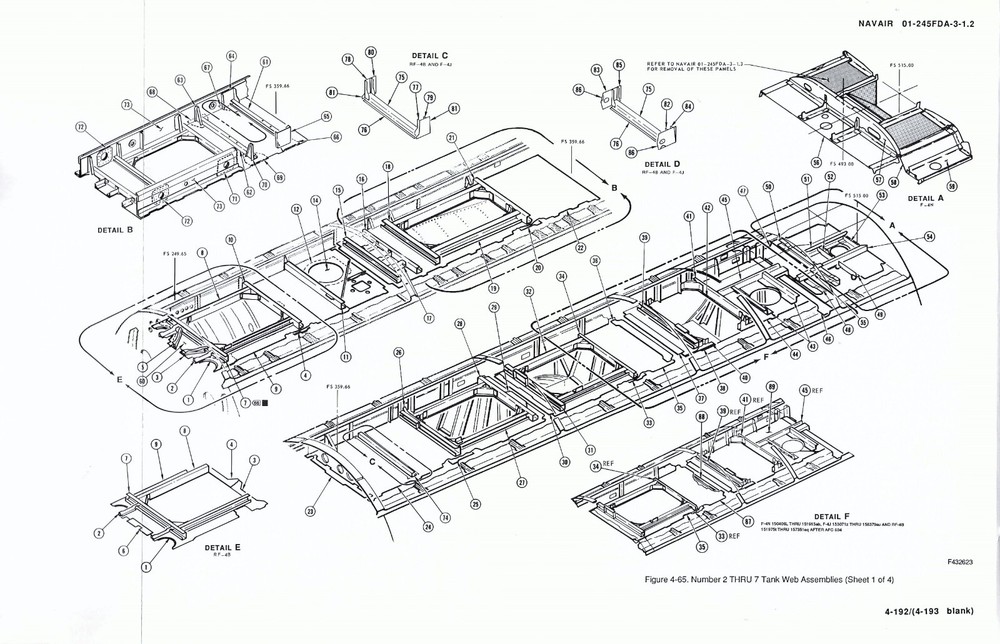 F-4 Phantom II (Navy) 1990 Structural Repair-Fixed Structure Flight Manual - CD