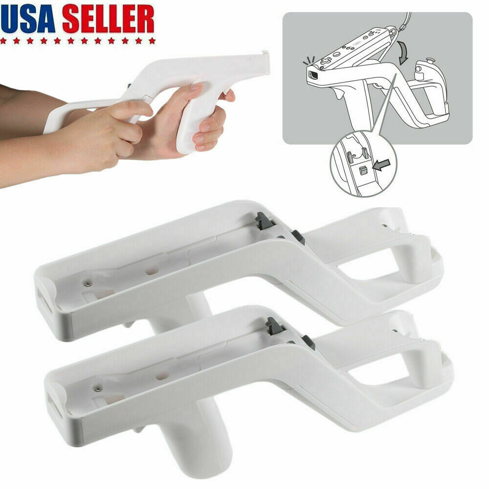 2PCS Zapper Gun for Nintendo Wii Remote Wiimote Controller New