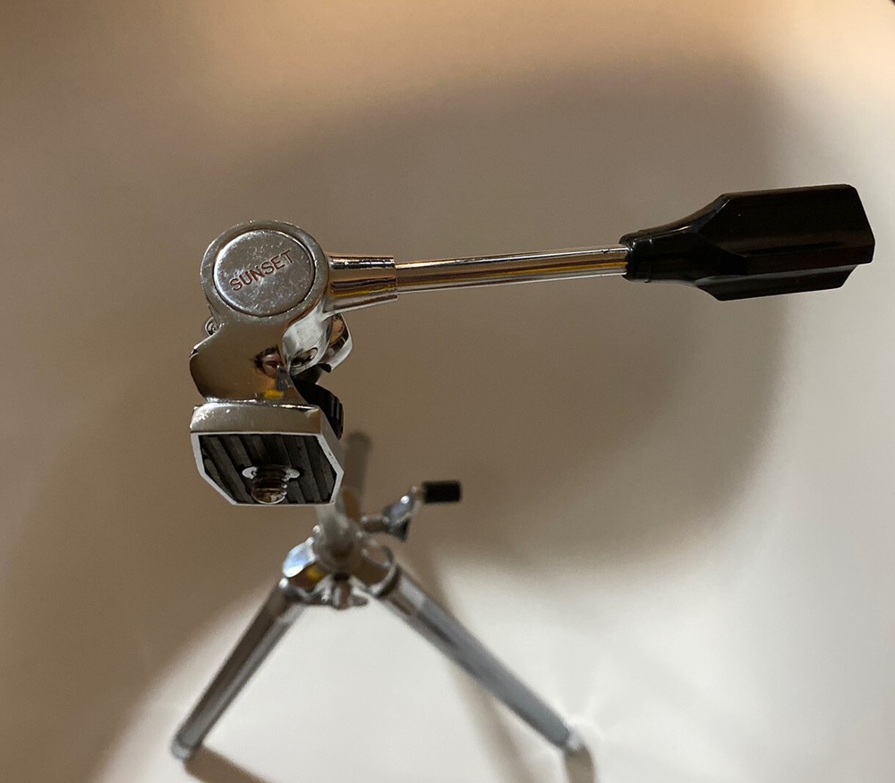 Vintage Sunset 8 Section Elevator Telescoping Tripod w/Leather Case And Box