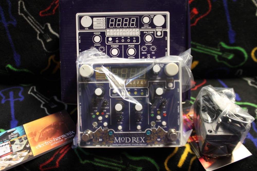ELECTRO-HARMONIX Mod Rex Polyrhythmic Modulator ELECTRIC Guitar EFFECT Pedal NEW