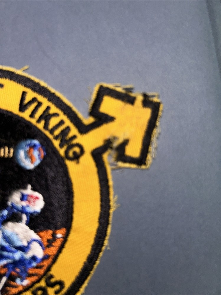 "PROJECT VIKING - MISSION TO MARS," YELLOW PATCH, (4.00" Diameter), Damaged