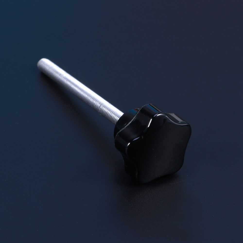 10 PCS M5x60 Hole Five Star Screw Grips Clamping Knobs (Black)